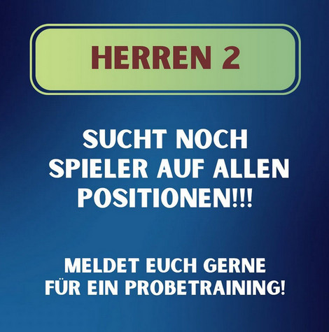 Herren 2 - Spielersuche ©2024